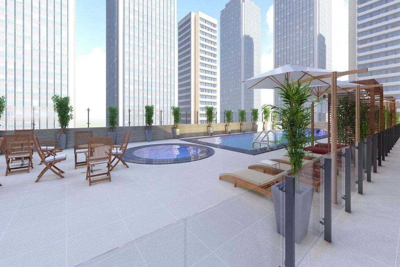 He Hotel Apartments ドバイ エクステリア 写真 Rooftop pool